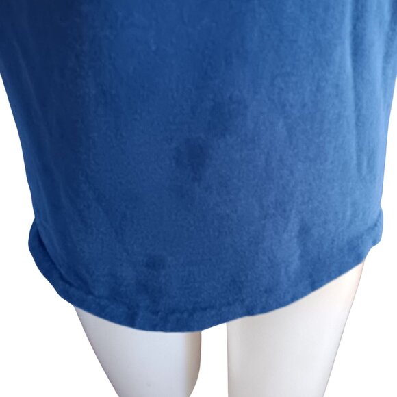 Vinage Women's Small T-shirt Y2K Colorado State Flag Navy Blue Crew Neck Gildan - Picture 3 of 7